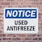 Signmission Used Antifreeze, 10 in W x Rectangle, Plastic OS-2PACK-NS-P-710-L-18822 - alternate 3